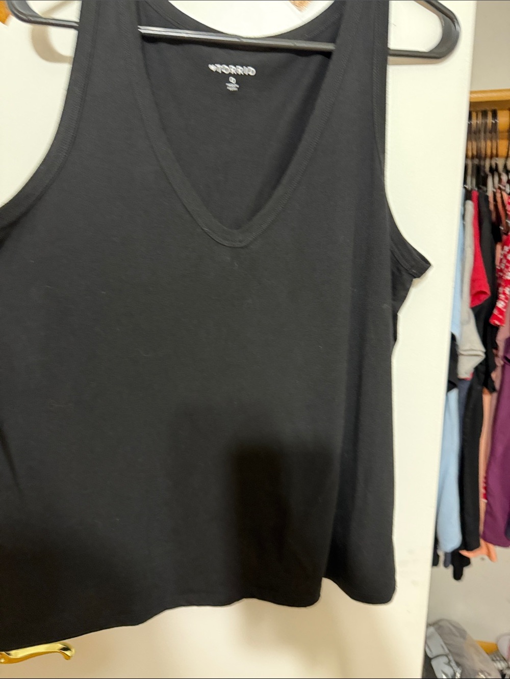 torrid Black V-Neck Tank
